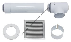 Vaillant Alap szett osztott rendszerű égéstermék elvezetéshez (Ø80/125 mm - PP) 0020021006