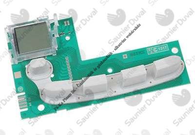 Saunier Duval Kijelző panel Ecosy F25EAS, T. condens RÉGI 0020085486
