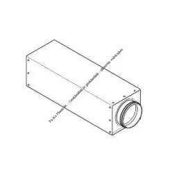   Vaillant Doboz alakú hangtompító (1000 mm/Φ150 mm) 0020180802