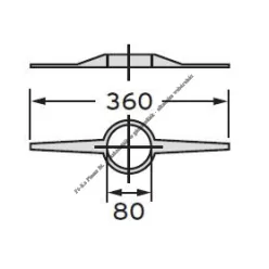 Saunier Duval Központosító Ø80 mm 0020199434