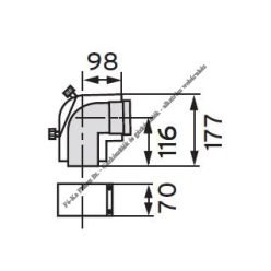 Saunier Duval Ellenőrző könyök 0020214161