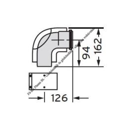 Saunier Duval Ellenőrző könyök 100/60 mm 0020257011
