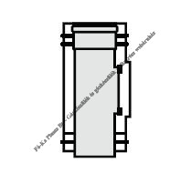 Saunier Duval Egyenes ellenőrző idom 100/60 mm 0020257013