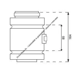 Saunier Duval PPs/Alu megbontható idom 125/80 mm 0020257022
