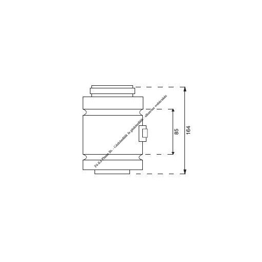 Saunier Duval PPs/Alu megbontható idom 125/80 mm 0020257022