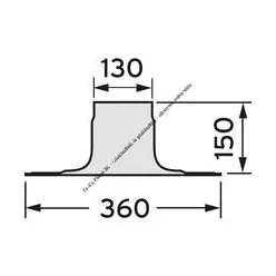 Vaillant Lapostető gallér 009056