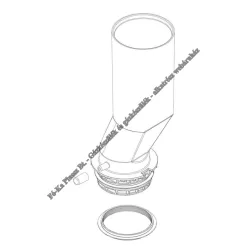 Bosch Égéstermék elvezető alsó rész 87186509870