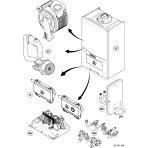 Vaillant ecoTEC Pure VUW 236/7‑2 (INT II) robbantott ábra