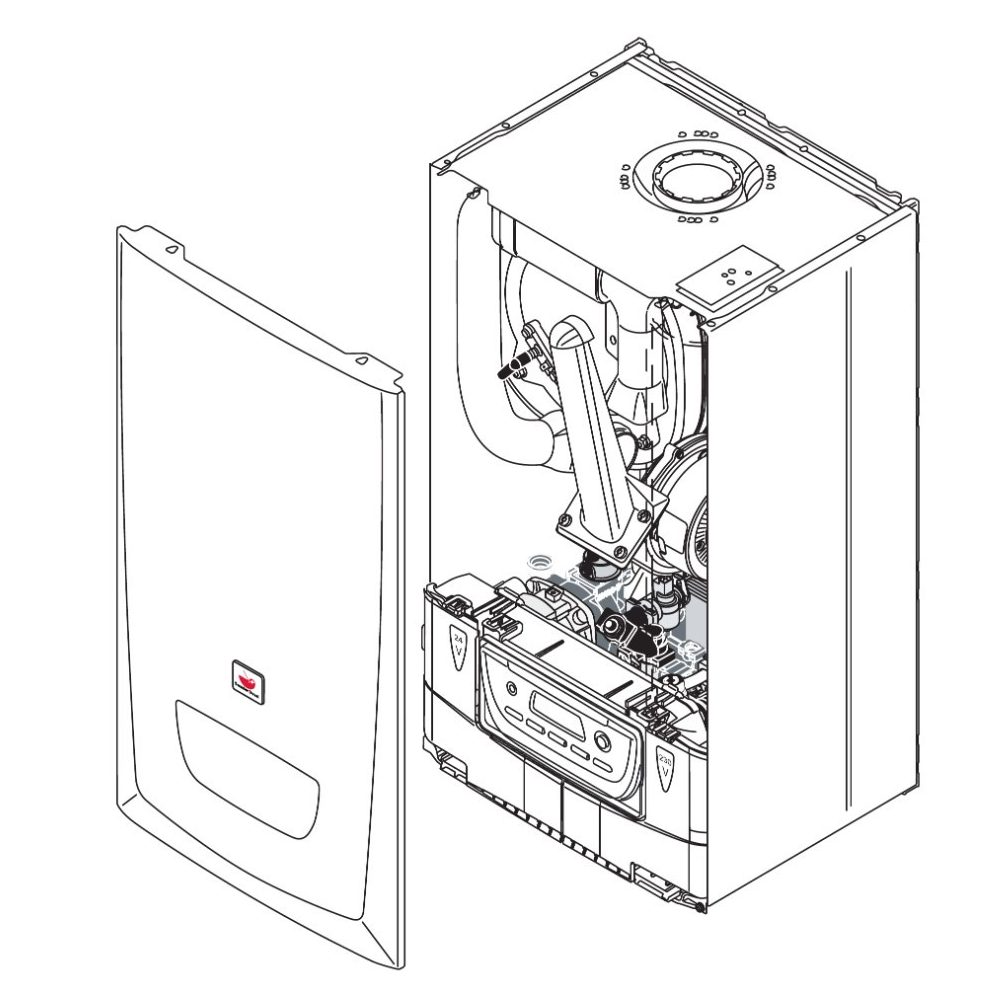 Saunier Duval Thema Condens F25-A robbantott ábra